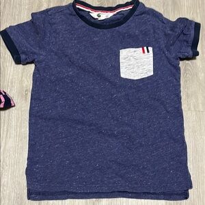 Navy Blue Kids Shirt with Pocket
